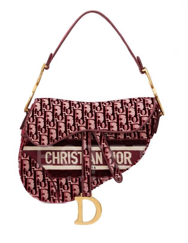 Сумка Dior Saddle Бордовая