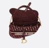 Сумка Dior Saddle Бордовая